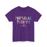 Physical Therapy Job Physical Therapist T-Shirt - Purple