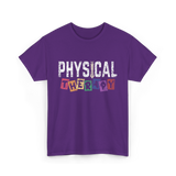 Physical Therapy Job Therapist T-Shirt - Purple