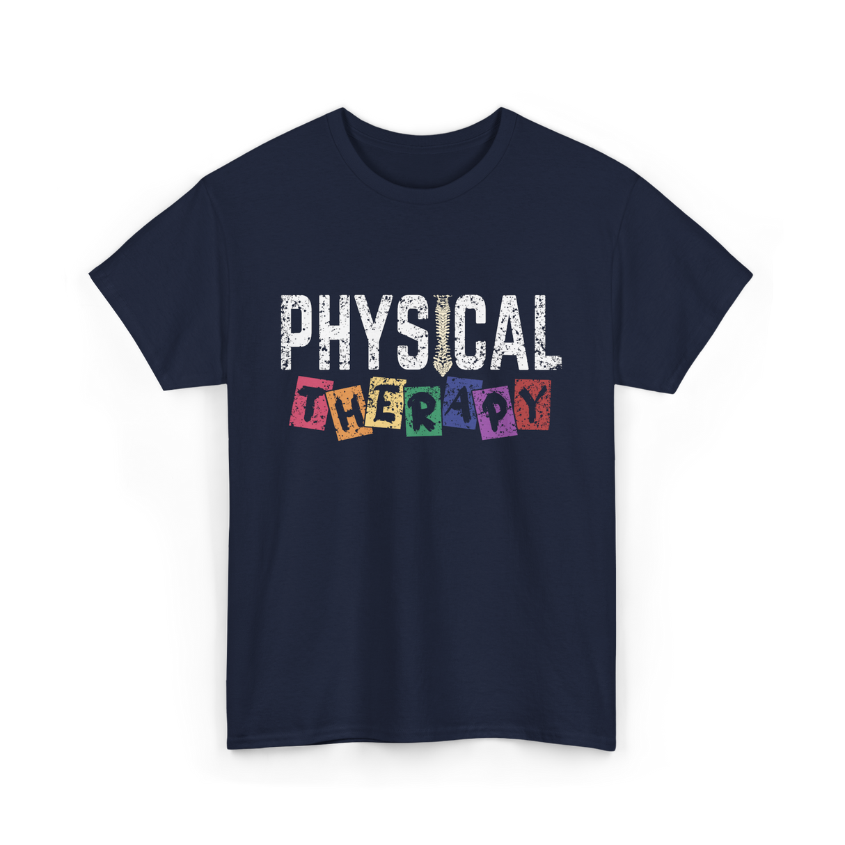 Physical Therapy Job Therapist T-Shirt - Navy