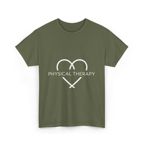 Physical Therapy Love Therapy T-Shirt - Military Green