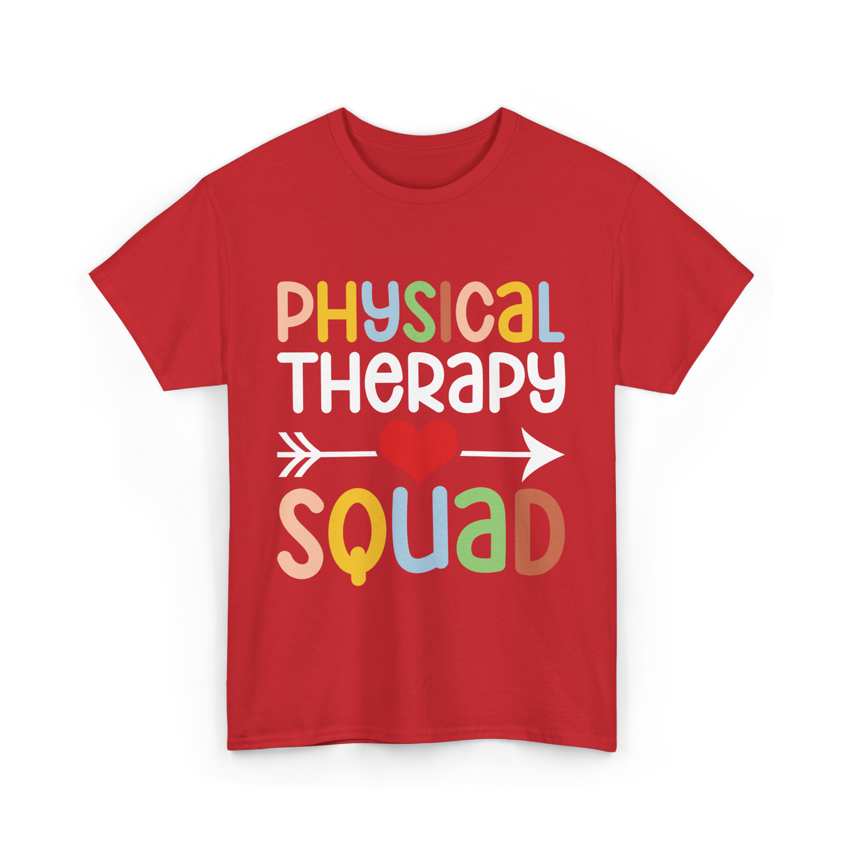 Physical Therapy Squad Physical Therapist T-Shirt - Red