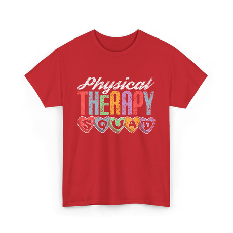 Physical Therapy Squad Physical Therapist T-Shirt - Red