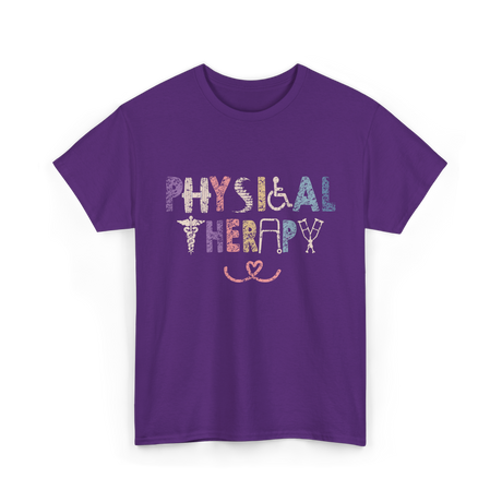 Physical Therapy Therapy Physical Therapist T-Shirt - Purple