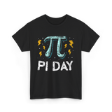 Pi Day Mathematics Math Teacher T-Shirt - Black