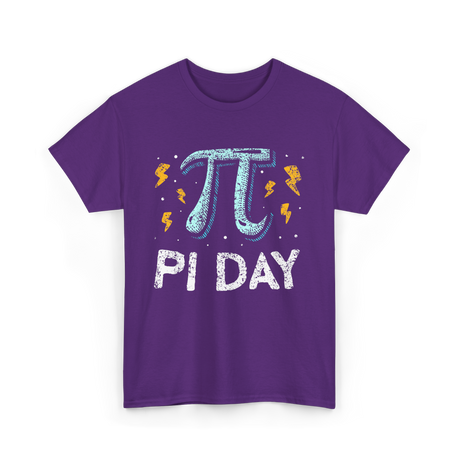 Pi Day Mathematics Math Teacher T-Shirt - Purple