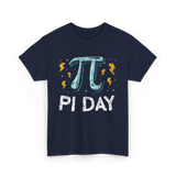 Pi Day Mathematics Math Teacher T-Shirt - Navy