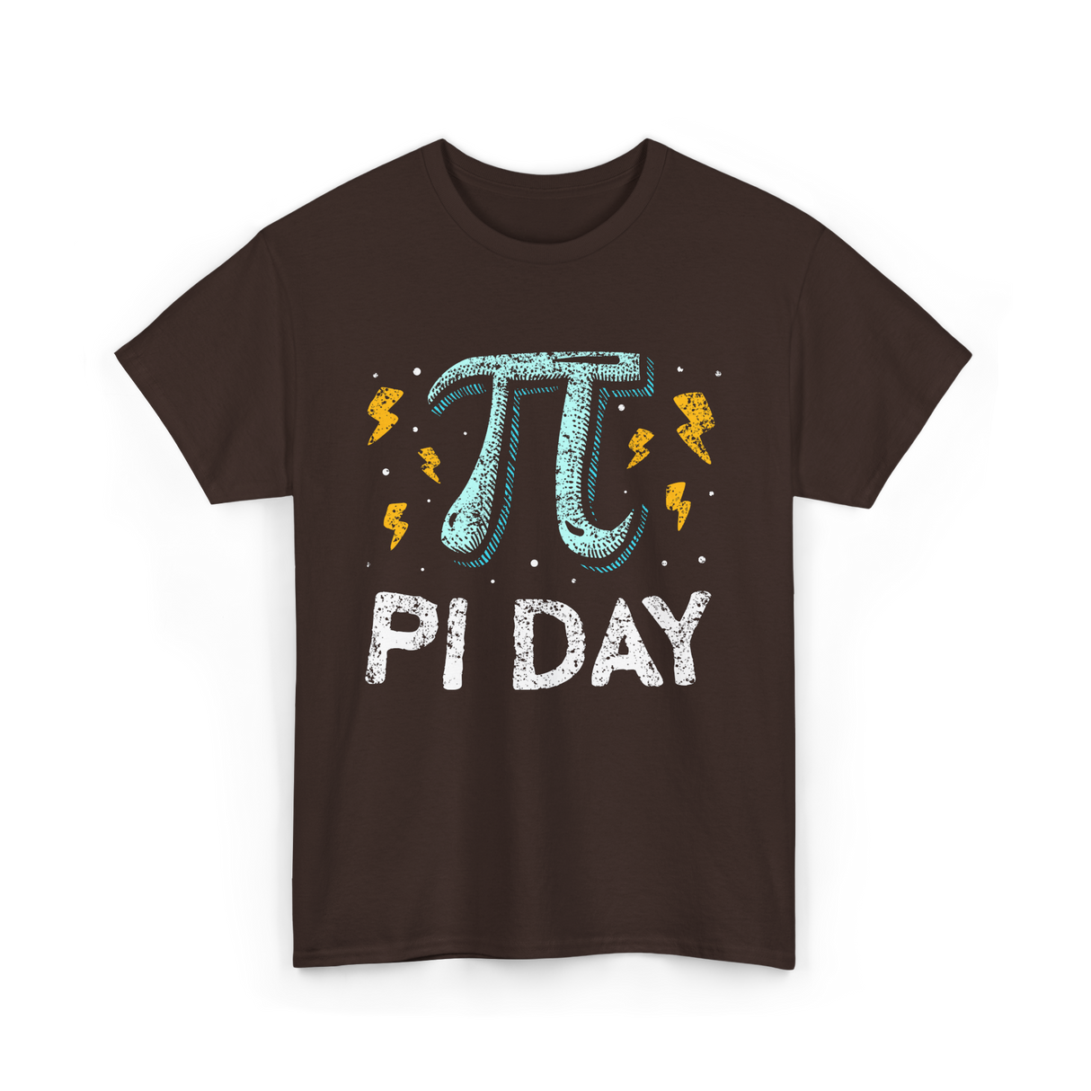 Pi Day Mathematics Math Teacher T-Shirt - Dark Chocolate