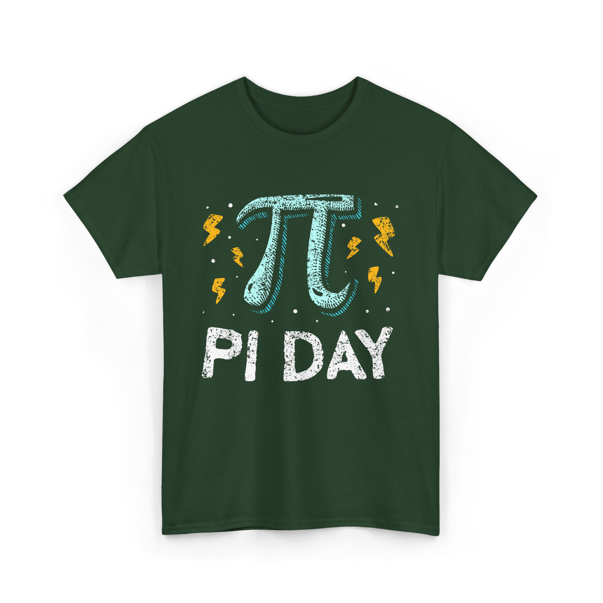 Pi Day Mathematics Math Teacher T-Shirt - Forest Green