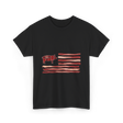 Pig Bacon Flag Barbecue T-Shirt - Black