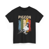 Pigeon Bird Lovers Pigeon Art T-Shirt - Black