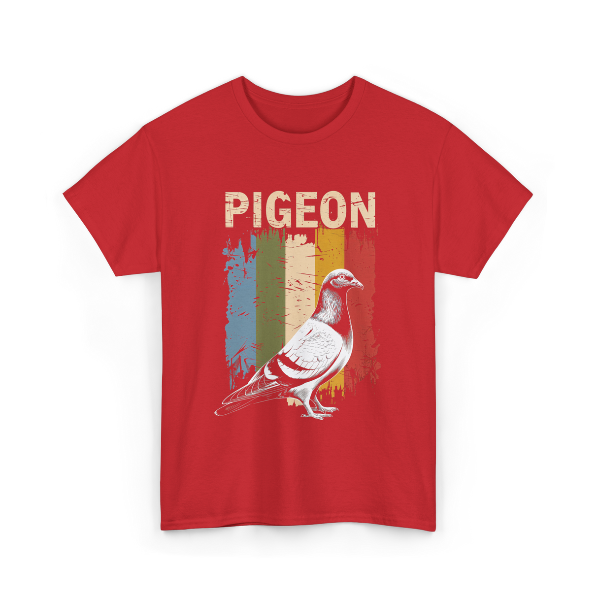 Pigeon Bird Lovers Pigeon Art T-Shirt - Red