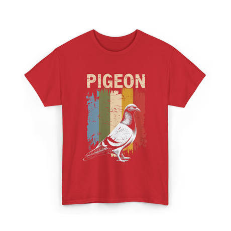 Pigeon Bird Lovers Pigeon Art T-Shirt - Red