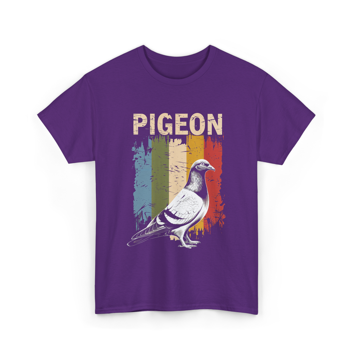 Pigeon Bird Lovers Pigeon Art T-Shirt - Purple