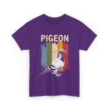 Pigeon Bird Lovers Pigeon Art T-Shirt - Purple