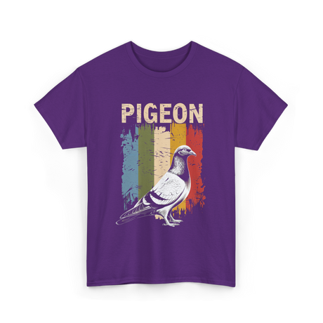 Pigeon Bird Lovers Pigeon Art T-Shirt - Purple