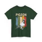 Pigeon Bird Lovers Pigeon Art T-Shirt - Forest Green