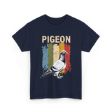 Pigeon Bird Lovers Pigeon Art T-Shirt - Navy