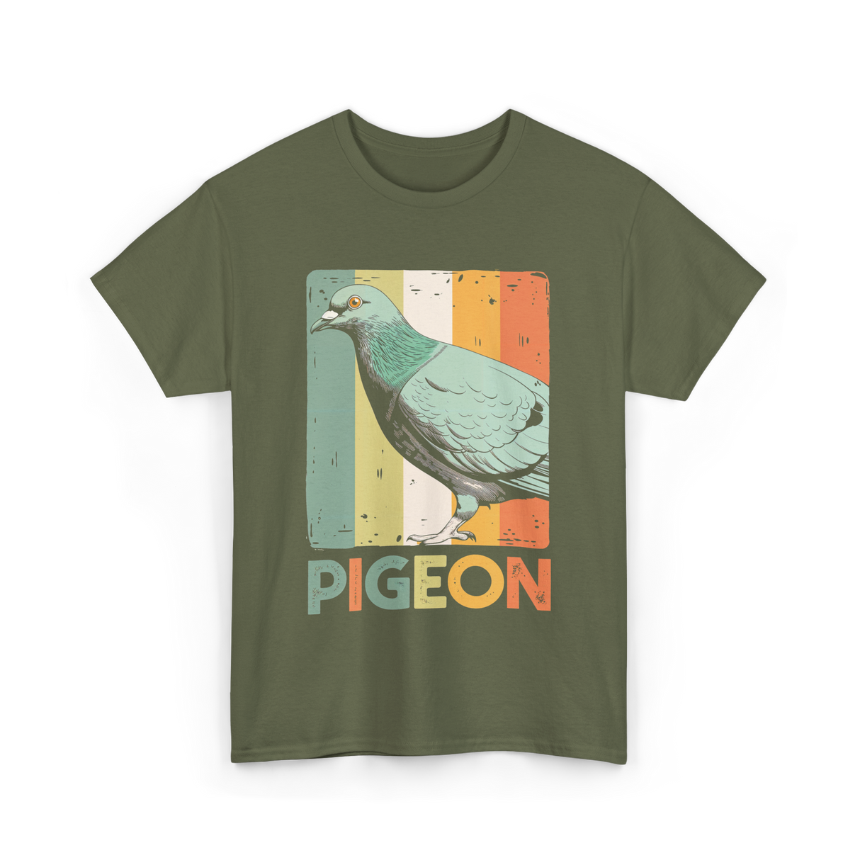 Pigeon Bird Pigeonry Breeder T-Shirt - Military Green