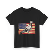 Pigeon Bird USA Flag Pigeon T-Shirt - Black