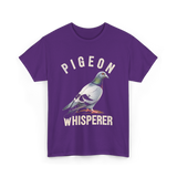 Pigeon Whisperer Bird Lover Pigeon T-Shirt - Purple