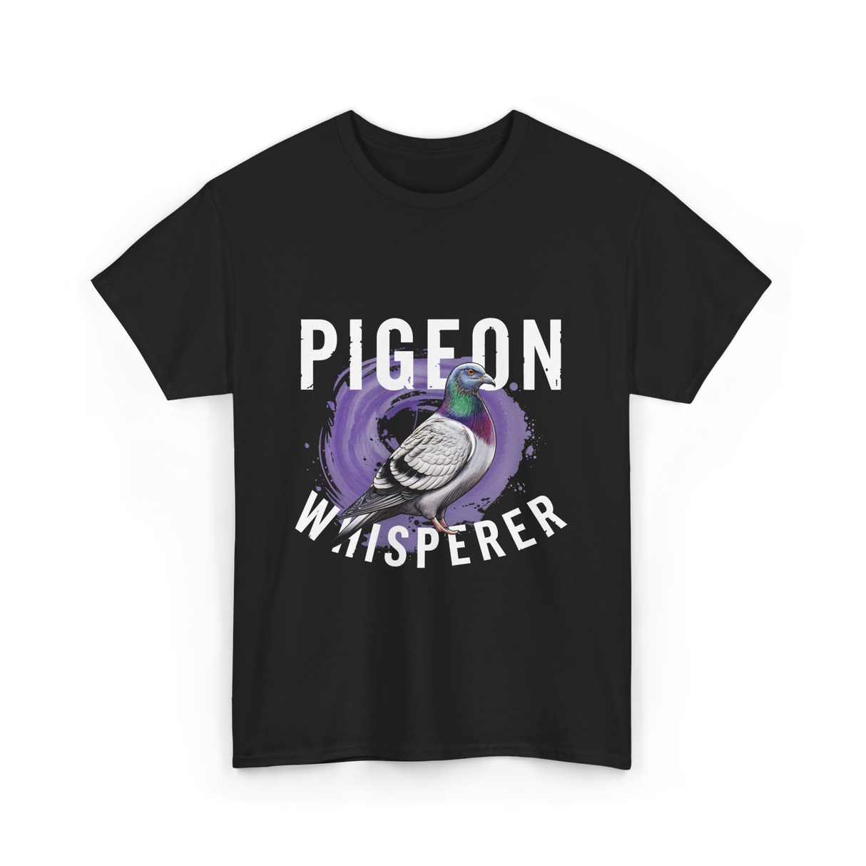 Pigeon Whisperer Bird Lover T-Shirt - Black