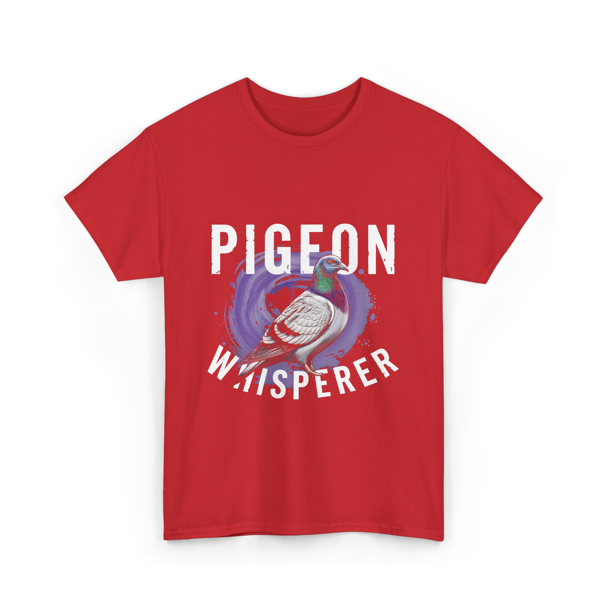 Pigeon Whisperer Bird Lover T-Shirt - Red