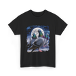 Pigeons Howling at Moon Pigeon T-Shirt - Black