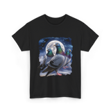 Pigeons Howling at Moon Pigeon T-Shirt - Black