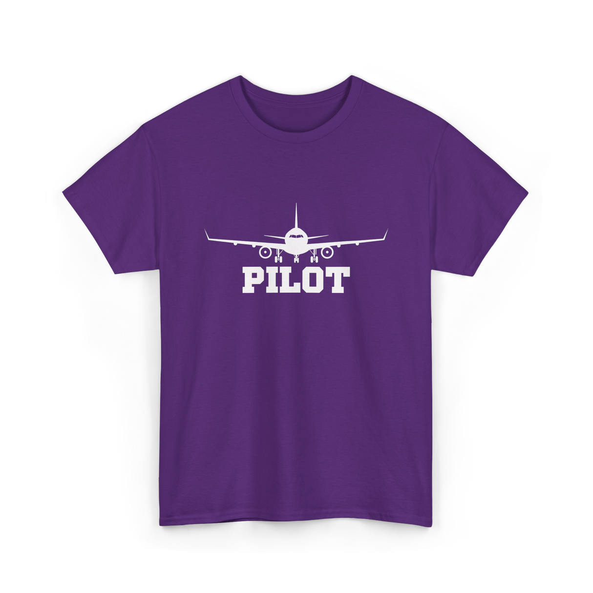 Pilot Aviation Airplane Flight T-Shirt - Purple