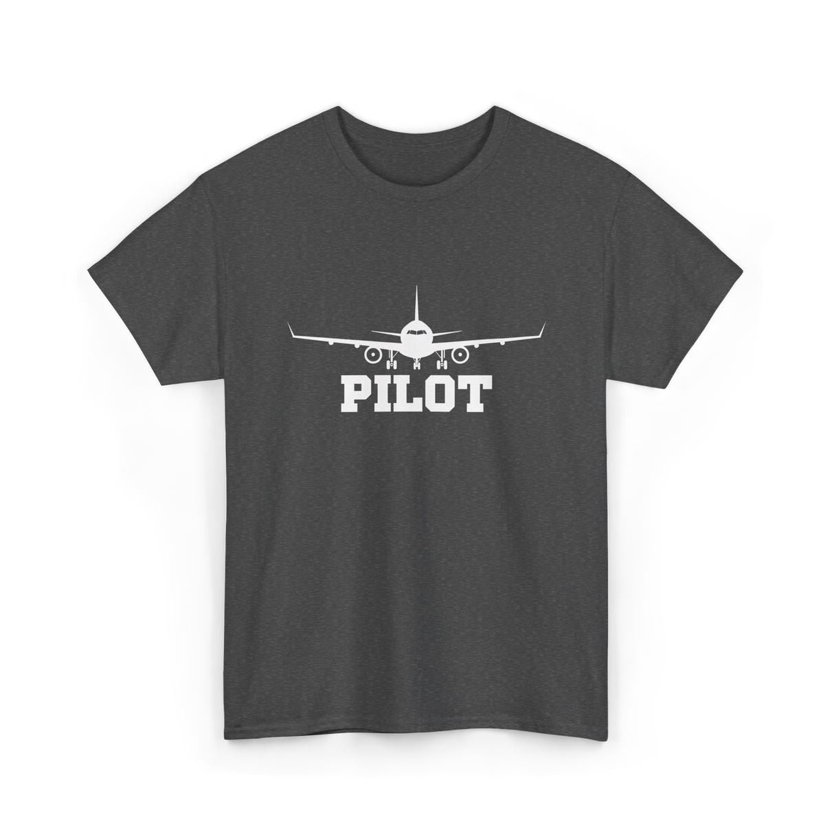 Pilot Aviation Airplane Flight T-Shirt - Dark Heather