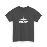 Pilot Aviation Airplane Flight T-Shirt - Dark Heather