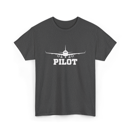 Pilot Aviation Airplane Flight T-Shirt - Dark Heather