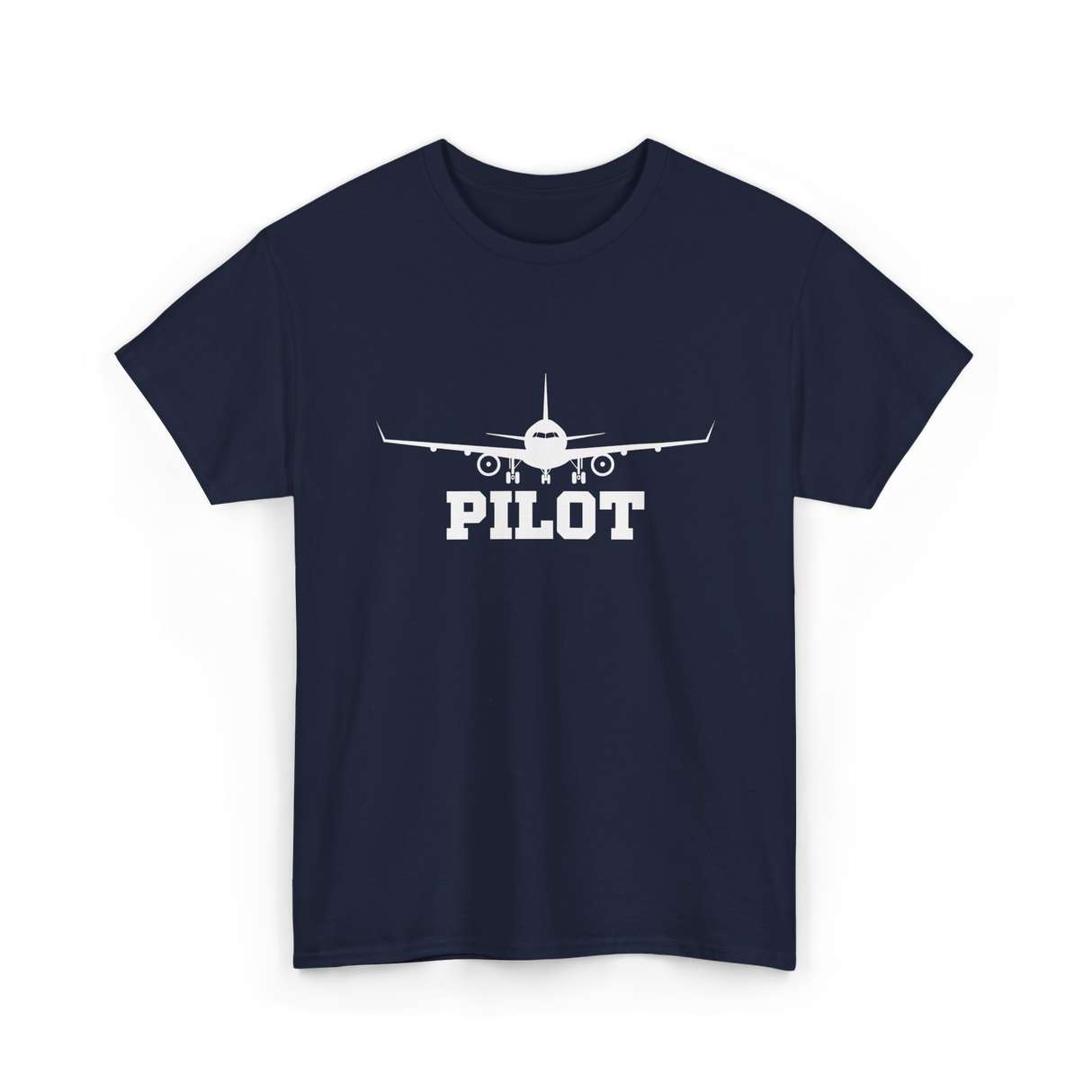 Pilot Aviation Airplane Flight T-Shirt - Navy