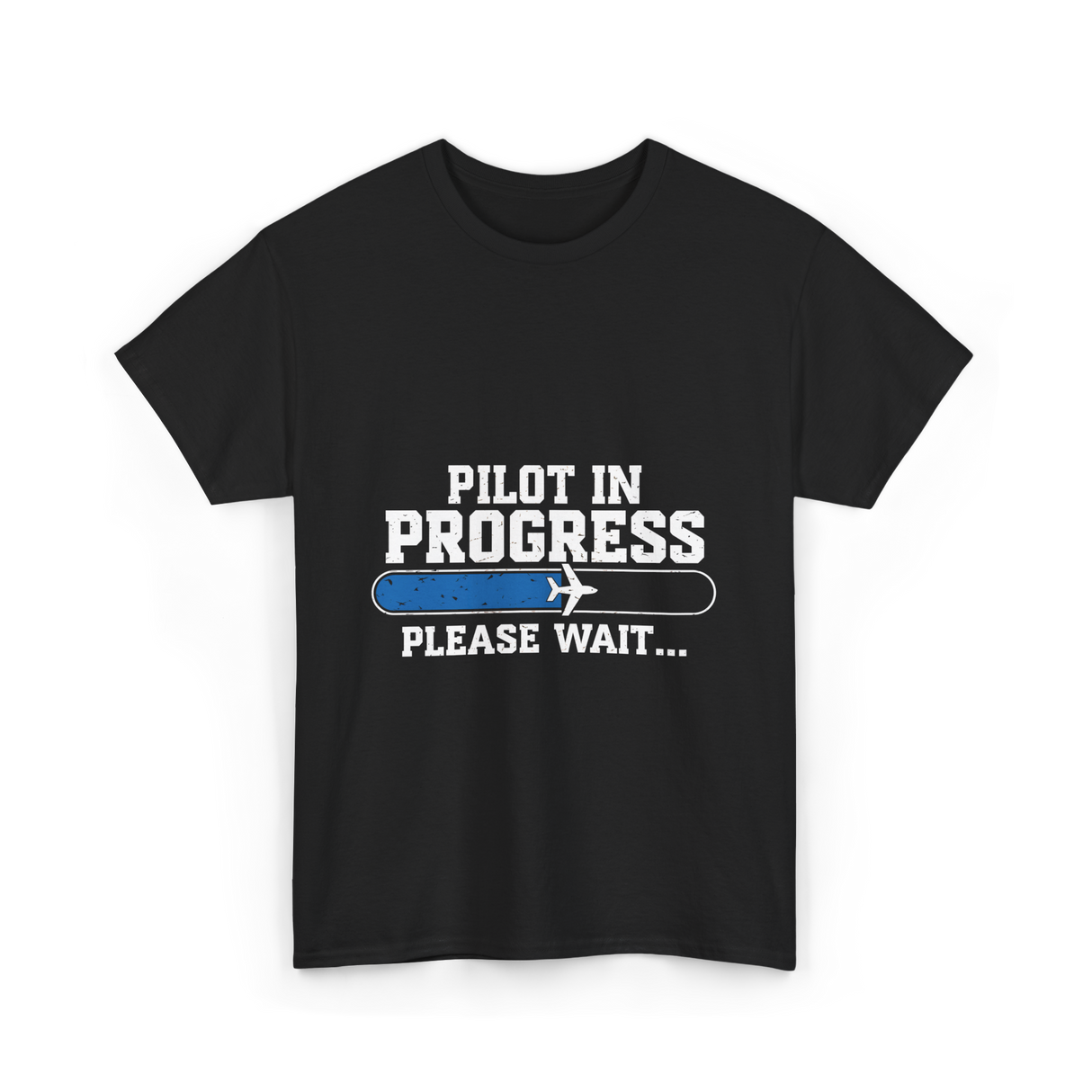 Pilot In Progress Aviation Pilot T-Shirt - Black