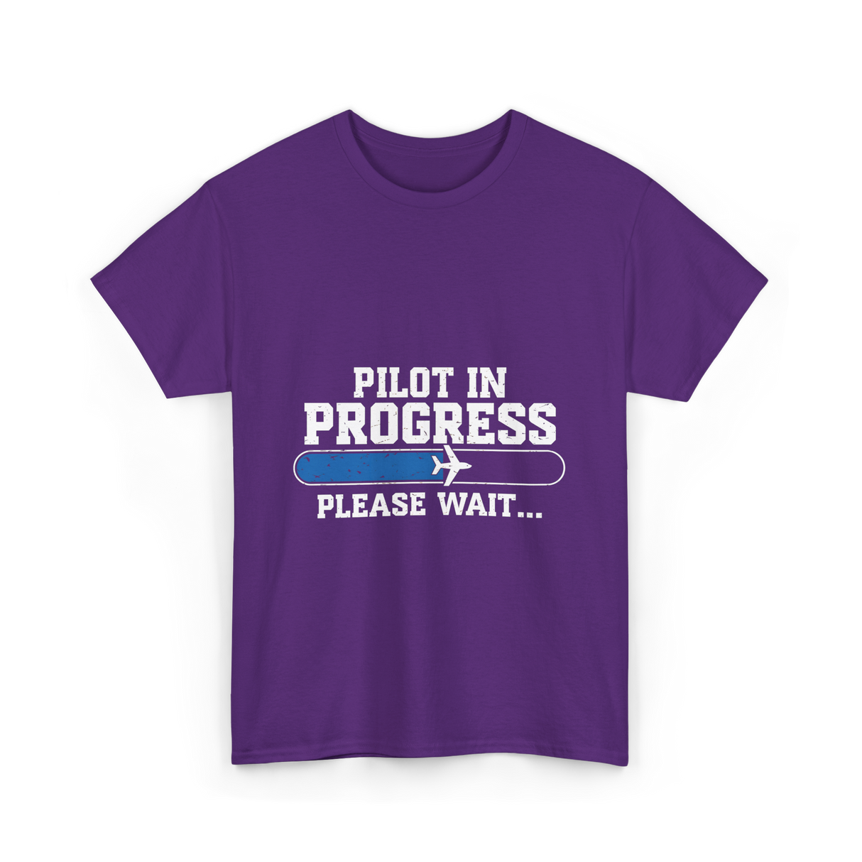 Pilot In Progress Aviation Pilot T-Shirt - Purple