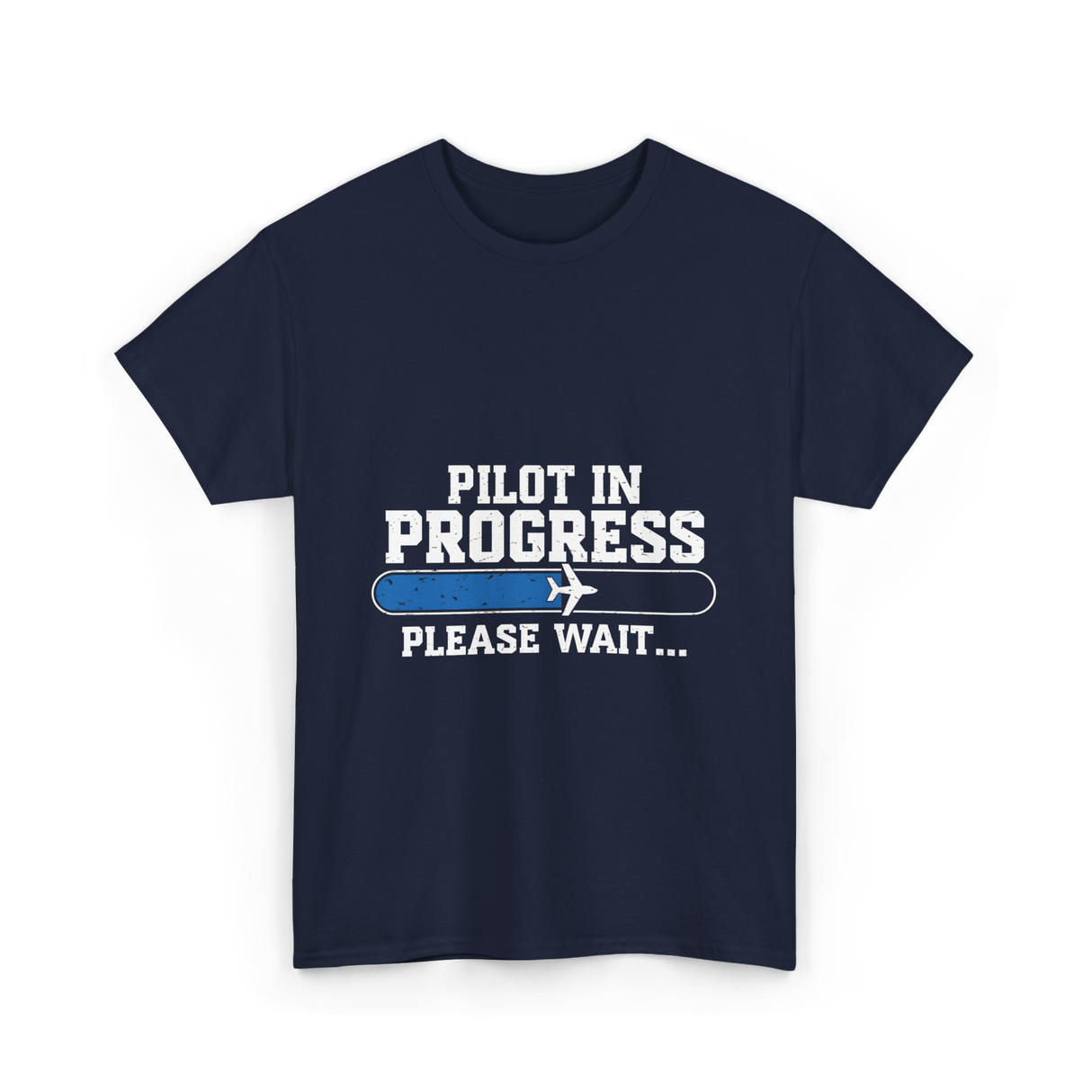 Pilot In Progress Aviation Pilot T-Shirt - Navy