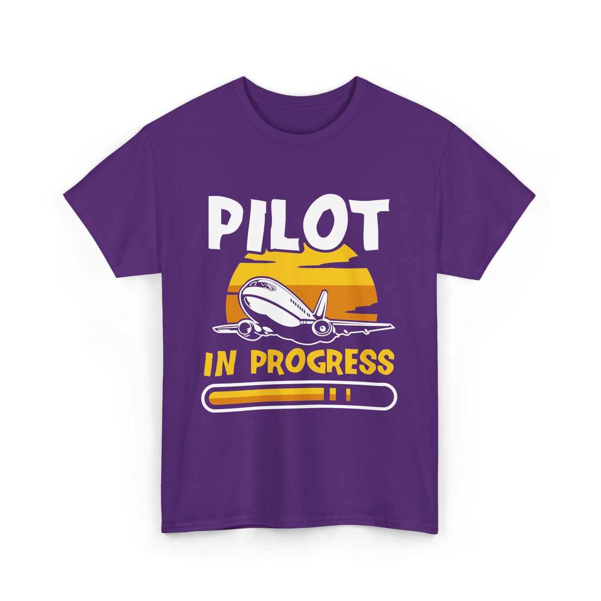 Pilot In Progress Aviation Pilot T-Shirt - Purple