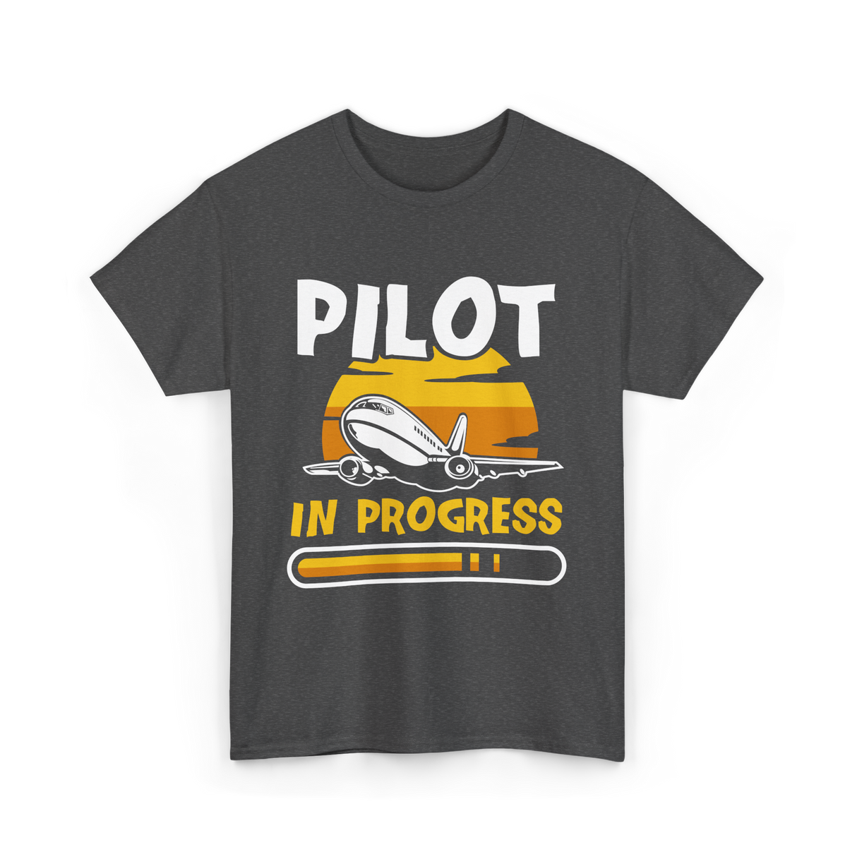 Pilot In Progress Aviation Pilot T-Shirt - Dark Heather