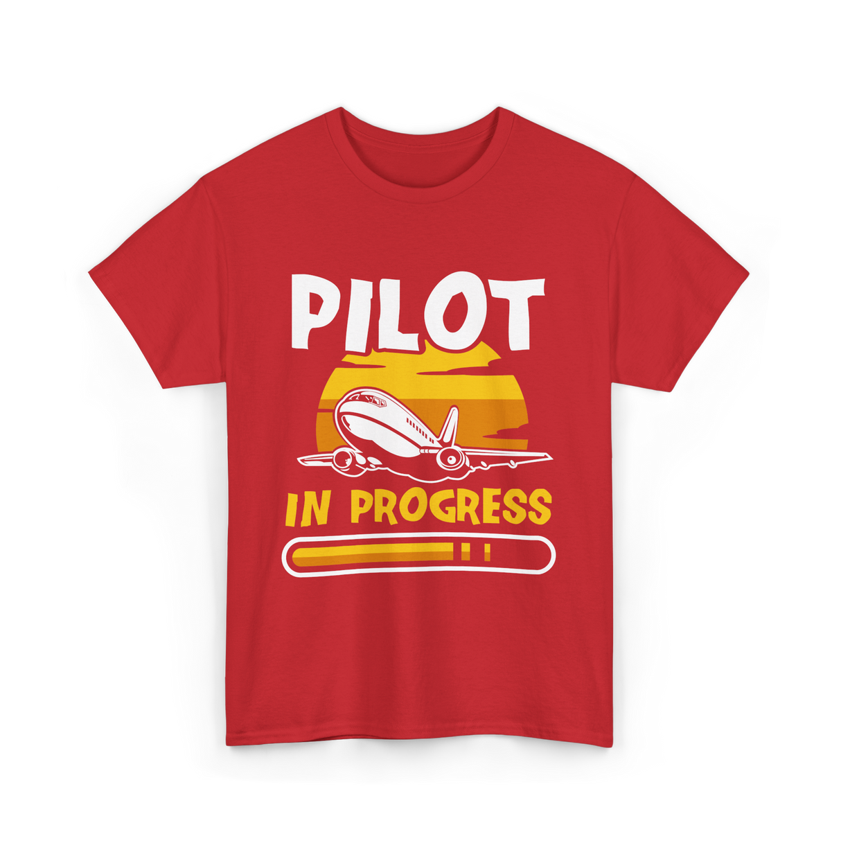 Pilot In Progress Aviation Pilot T-Shirt - Red