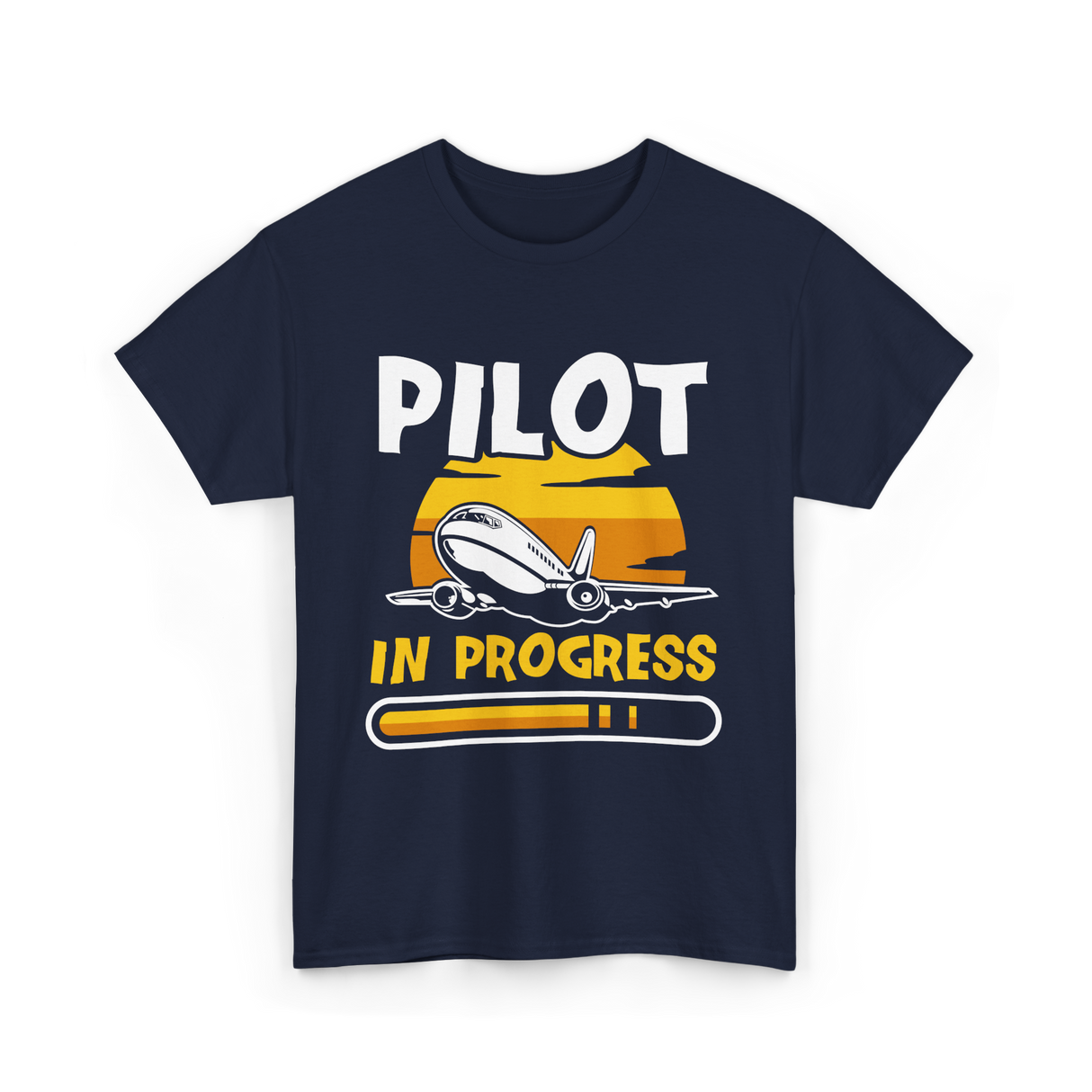 Pilot In Progress Aviation Pilot T-Shirt - Navy