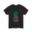 Pineapple Flamingos Tropical T-Shirt - Black