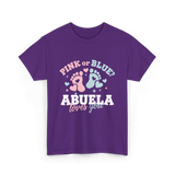 Pink or Blue Abuela Love T-Shirt - Purple