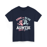 Pink or Blue Auntie Love T-Shirt - Navy