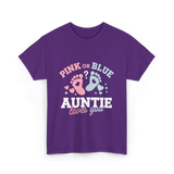 Pink or Blue Auntie Love T-Shirt - Purple