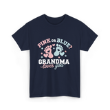 Pink or Blue Grandma Reveal T-Shirt - Navy