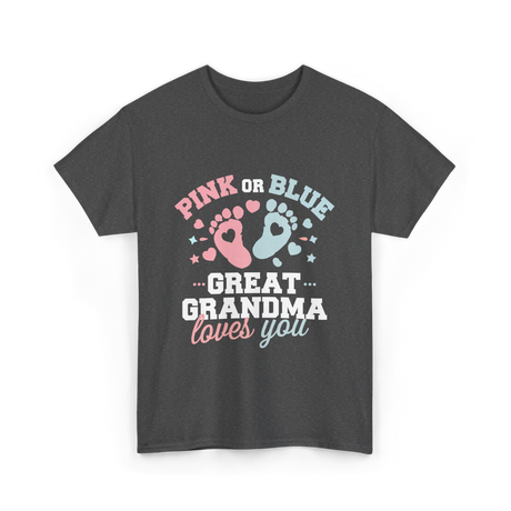 Pink or Blue Great Grandma T-Shirt - Dark Heather