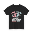 Pink or Blue Great Grandma T-Shirt - Black