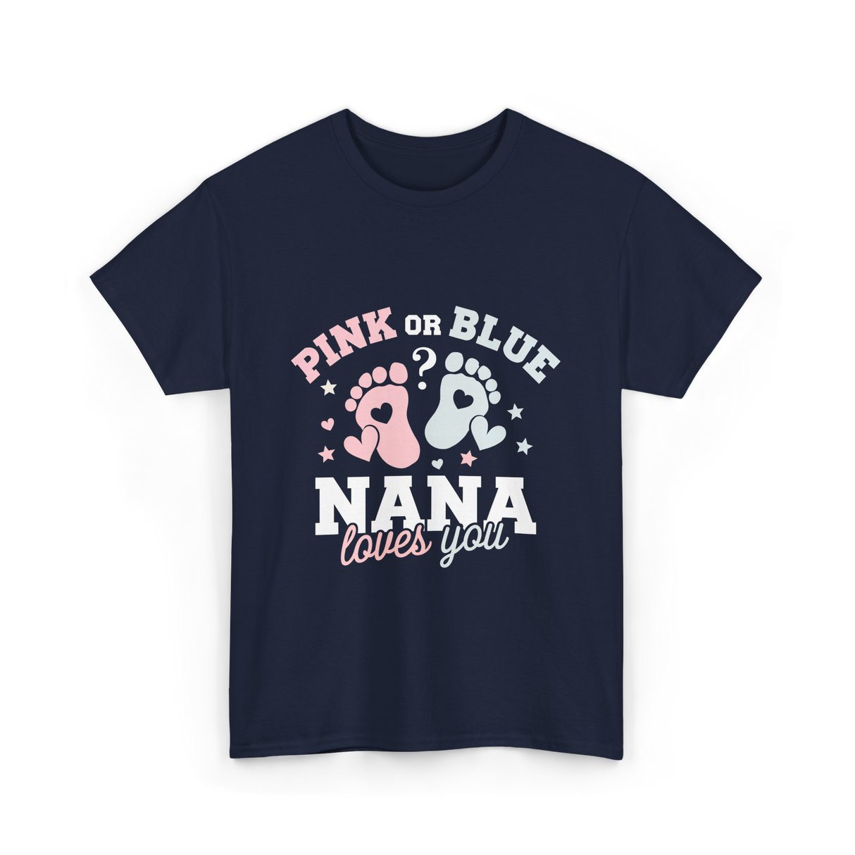 Pink or Blue Nana T-Shirt - Navy