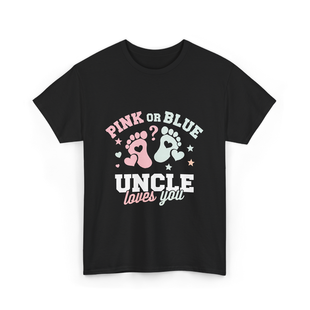 Pink or Blue Uncle T-Shirt - Black