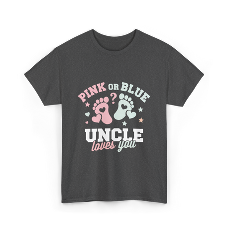 Pink or Blue Uncle T-Shirt - Dark Heather